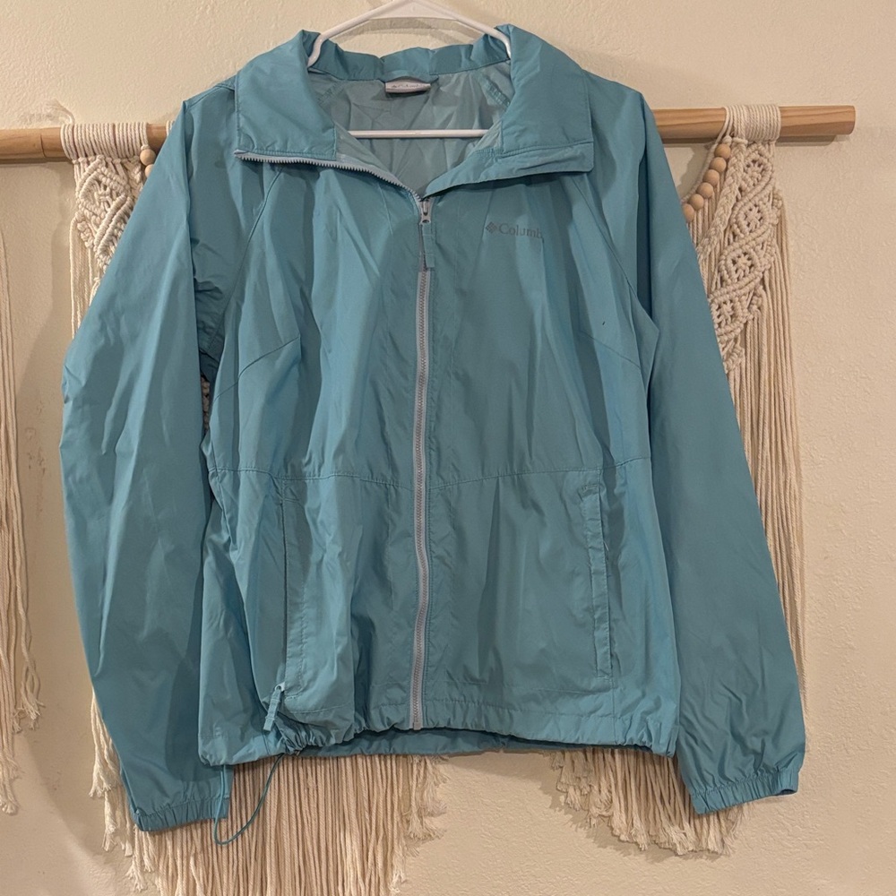 Columbia Women's Light Blue Wind Breaker